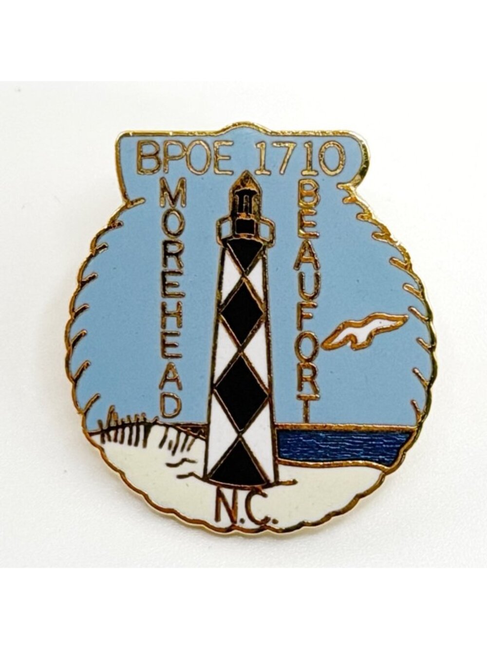 Elks Inter. Lodge 1710 Morehead-Beaufort North Carolina (Lighthouse) Lapel Pin
